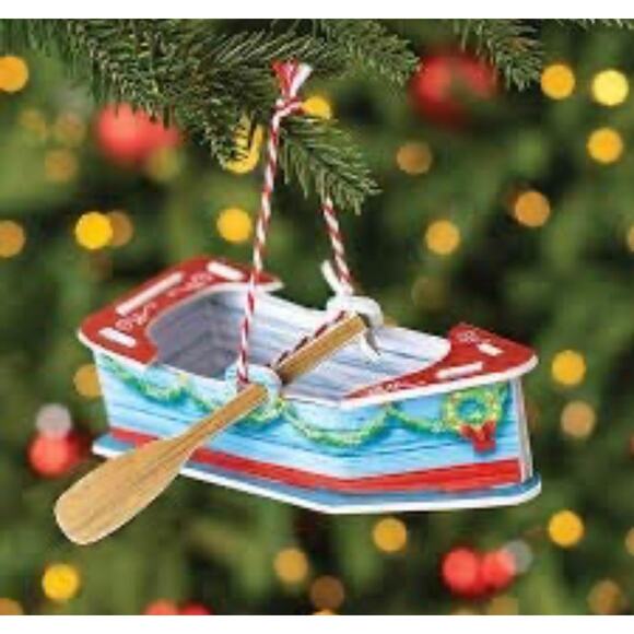 Elf On The Shelf Orna-Moments Holiday Rowboat - Picture 2 of 3